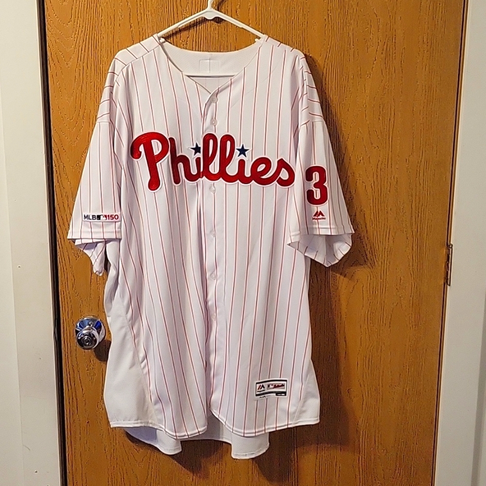 Mens baseball majestic jersey size 60 gently used great condition